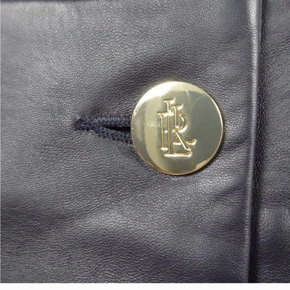 Ralph Lauren Lamb Skin Leather Blazer - Picture 3 of 5